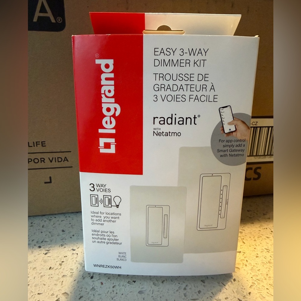 9 pieces of Legrand Radiant Easy 3-Way Dimmer Kit